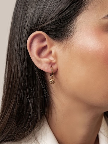 Orecchini 'Lucky Gaze' di Hey Happiness in oro