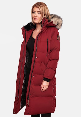 Cappotto invernale 'Schneesternchen' di MARIKOO in rosso