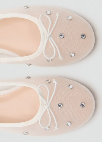 MANGO KIDS Ballet Flats 'Invi' in White