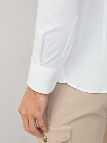 Coupe slim Chemise Hackett London en blanc
