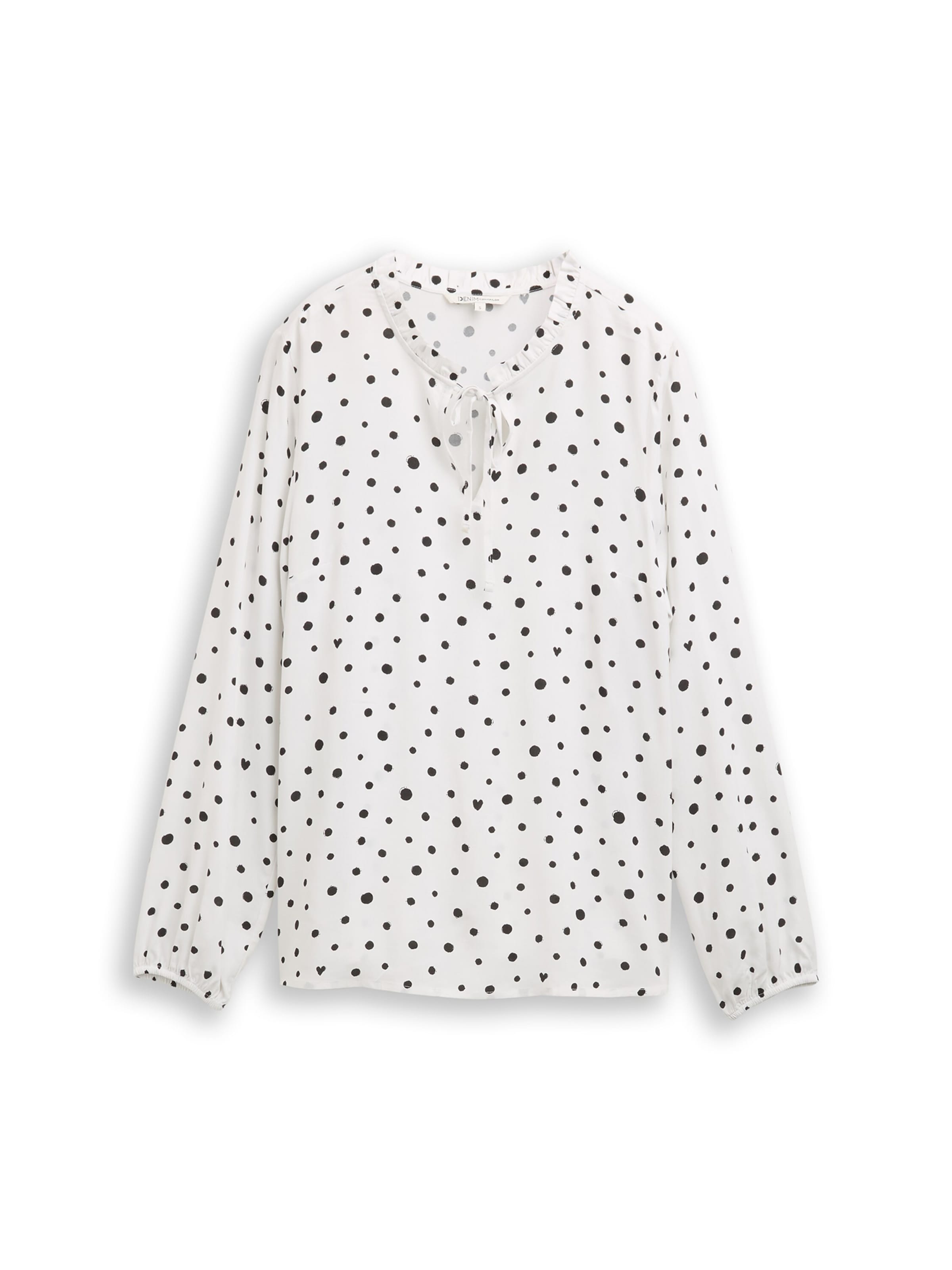 TOM TAILOR DENIM Blouse in White: front