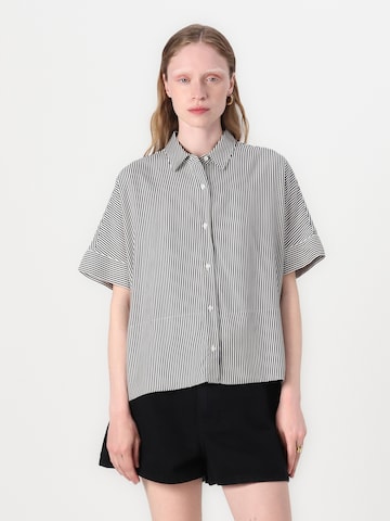 Chemisier TOMMY HILFIGER en bleu : devant