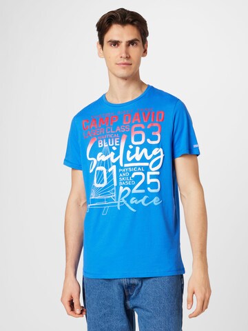 CAMP DAVID Shirt in Blue: front