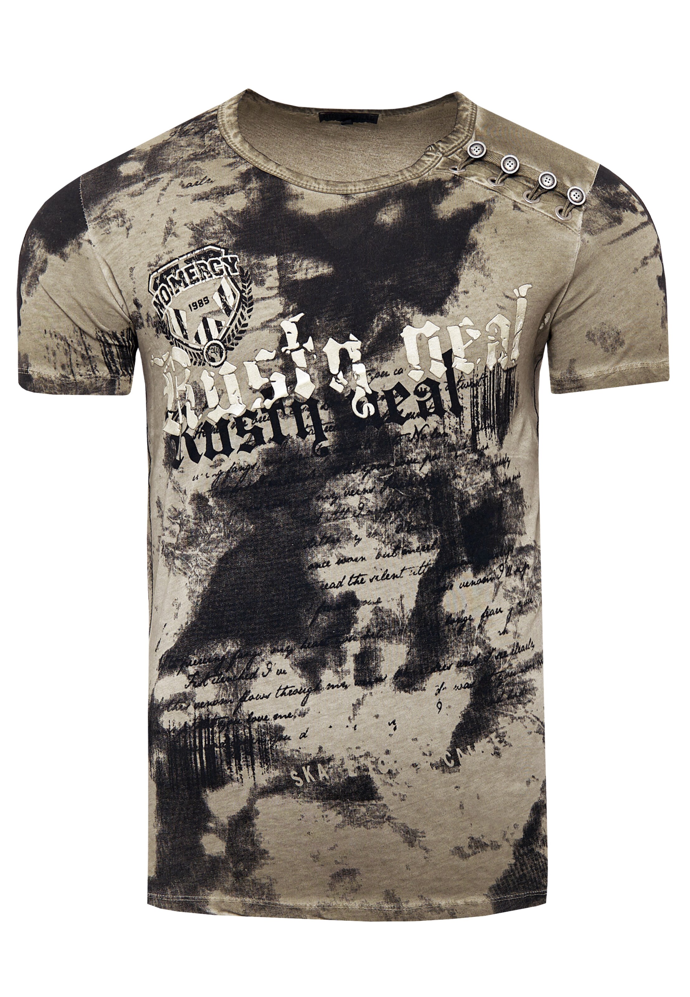 Rusty Neal T-Shirt in Braun: Vorderseite