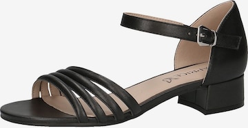 CAPRICE Sandalen met riem in Zwart: voorkant