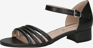 CAPRICE Strap Sandals in Black: front