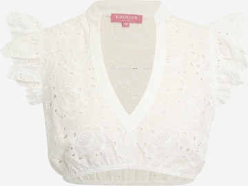 Krüger MadlDirndl bluza - bež boja: prednji dio