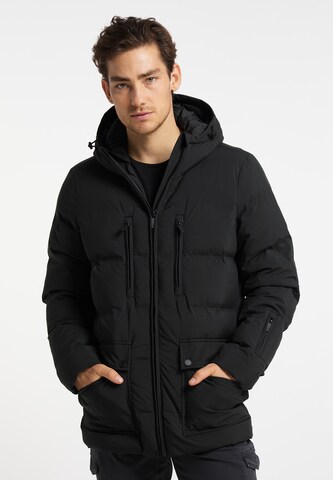 TUFFSKULL Winter Jacket in Black: front