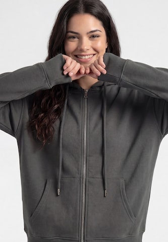 MYMO - Sudadera con cremallera en gris