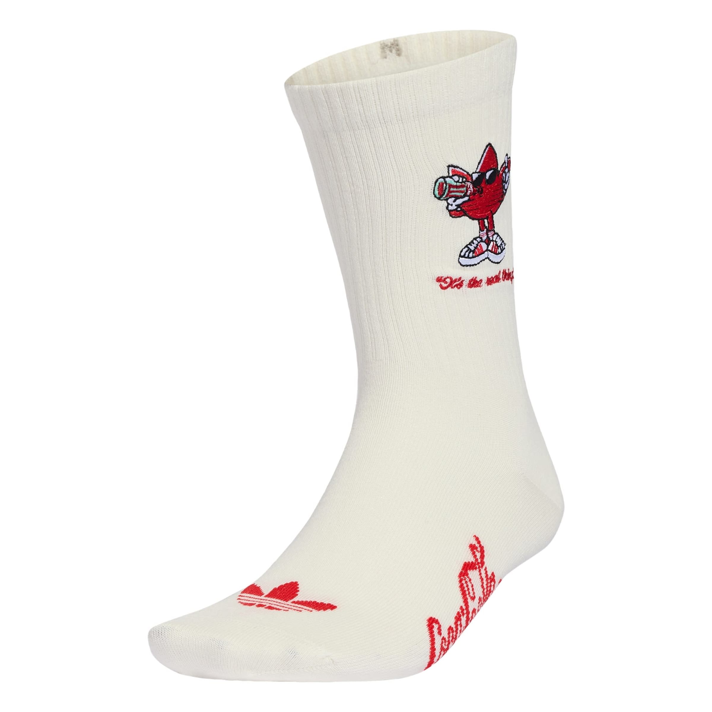 ADIDAS ORIGINALS Čarape 'Adidas Originals x Coca Cola' veličine 31-33 u karmin crvena / crna / bijela / bijela, Pregled proizvoda