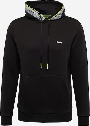 BOSS GreenSweater majica 'Soody' - crna boja: prednji dio
