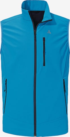 Gilet sportivo 'Martinau' di Schöffel in blu: frontale