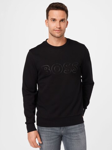 BOSS Black Sweatshirt 'Stadler' in Black: front