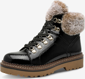 Bottines à lacets Tamaris en noir : devant