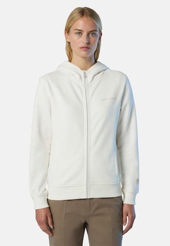 North Sails Sweatjacke in Beige: Vorderseite