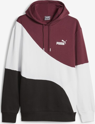 PUMA Sportsweatshirt 'POWER' in Rot: predná strana