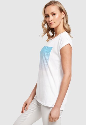 T-shirt 'Summer - Wavy' Merchcode en blanc