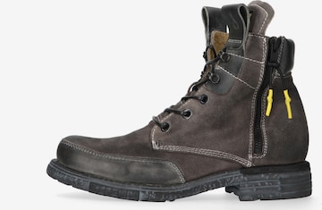 YELLOW CAB Lace-Up Boots 'UTHA' in Grey: front