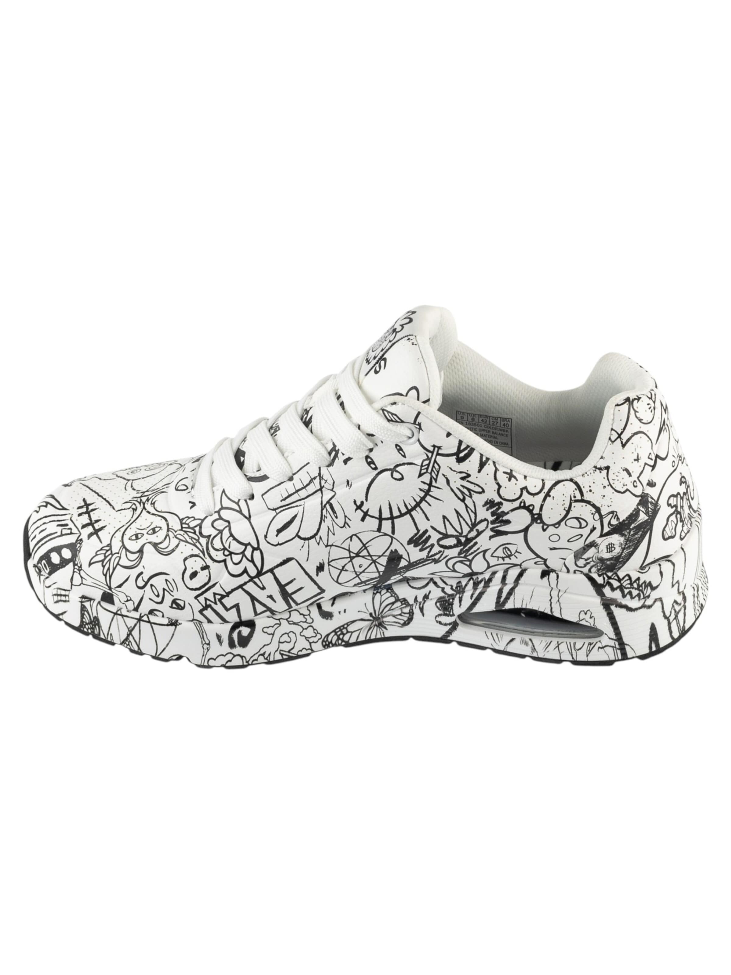 Baskets basses 'Skechers Uno - Process Sketch' SKECHERS en blanc