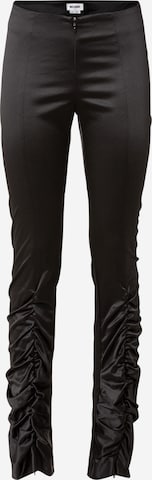 WEEKDAY Slim fit Trousers in Black: front