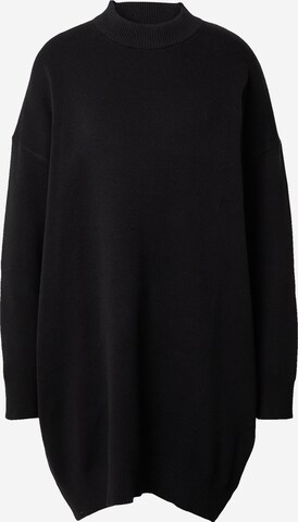 Monki - Vestido de punto en negro: frente