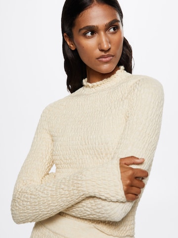 MANGO Sweater 'Elif' in Beige
