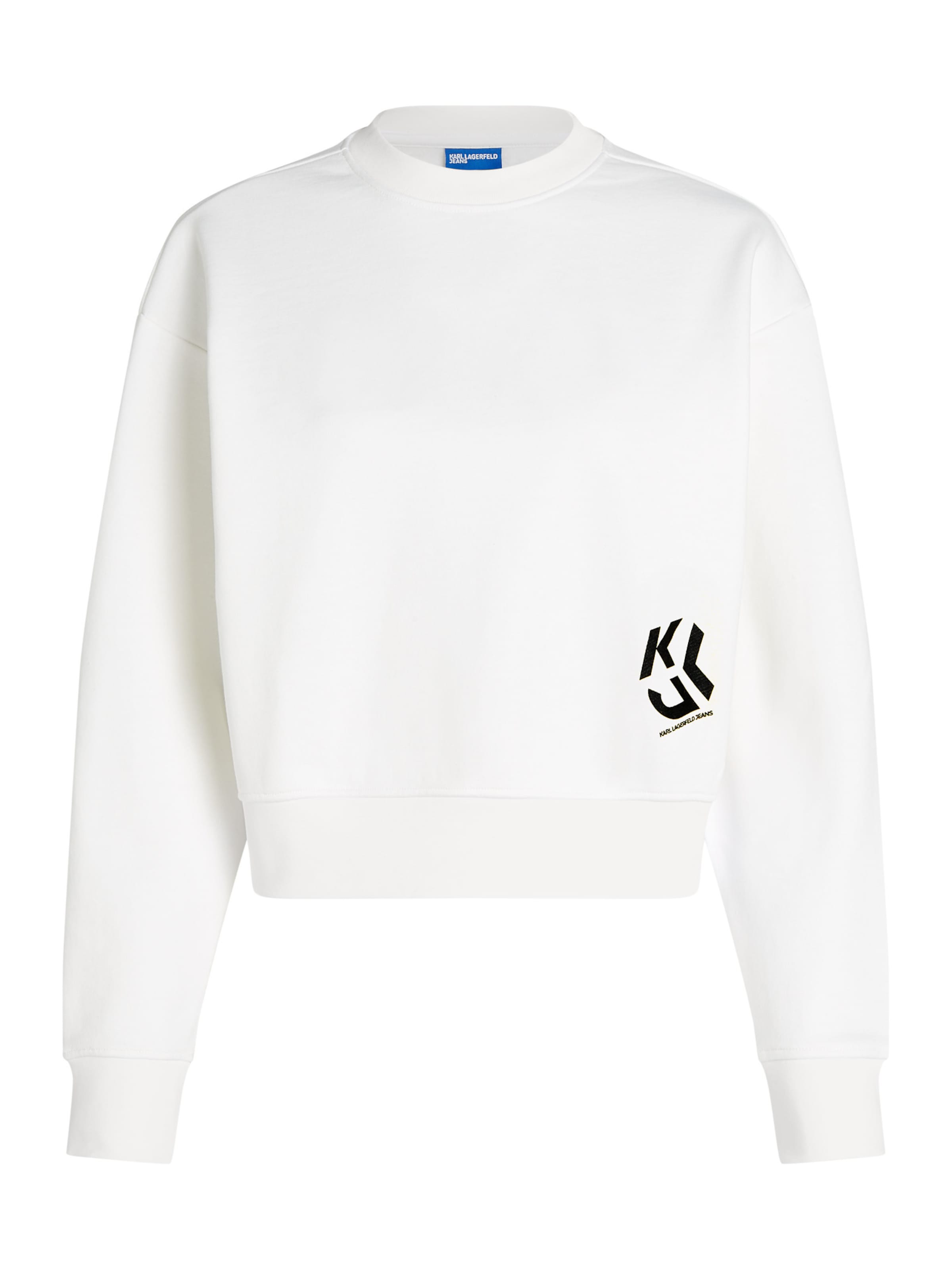 KARL LAGERFELD JEANS Sweatshirt in Weiß: Vorderseite