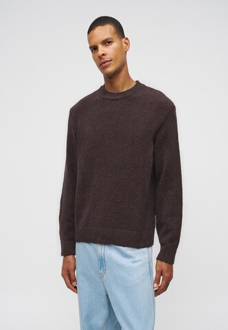 JACK & JONES Sweater 'JORNORREBRO' in Brown: front