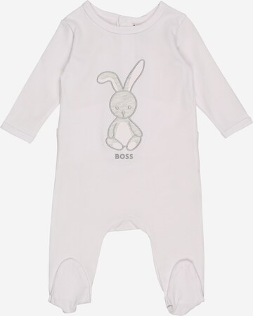 BOSS Kidswear - Pijama em branco: frente