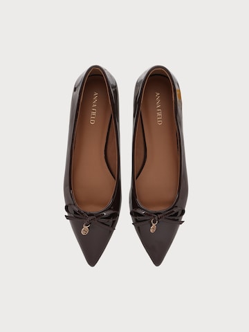Anna Field Ballet Flats in Brown