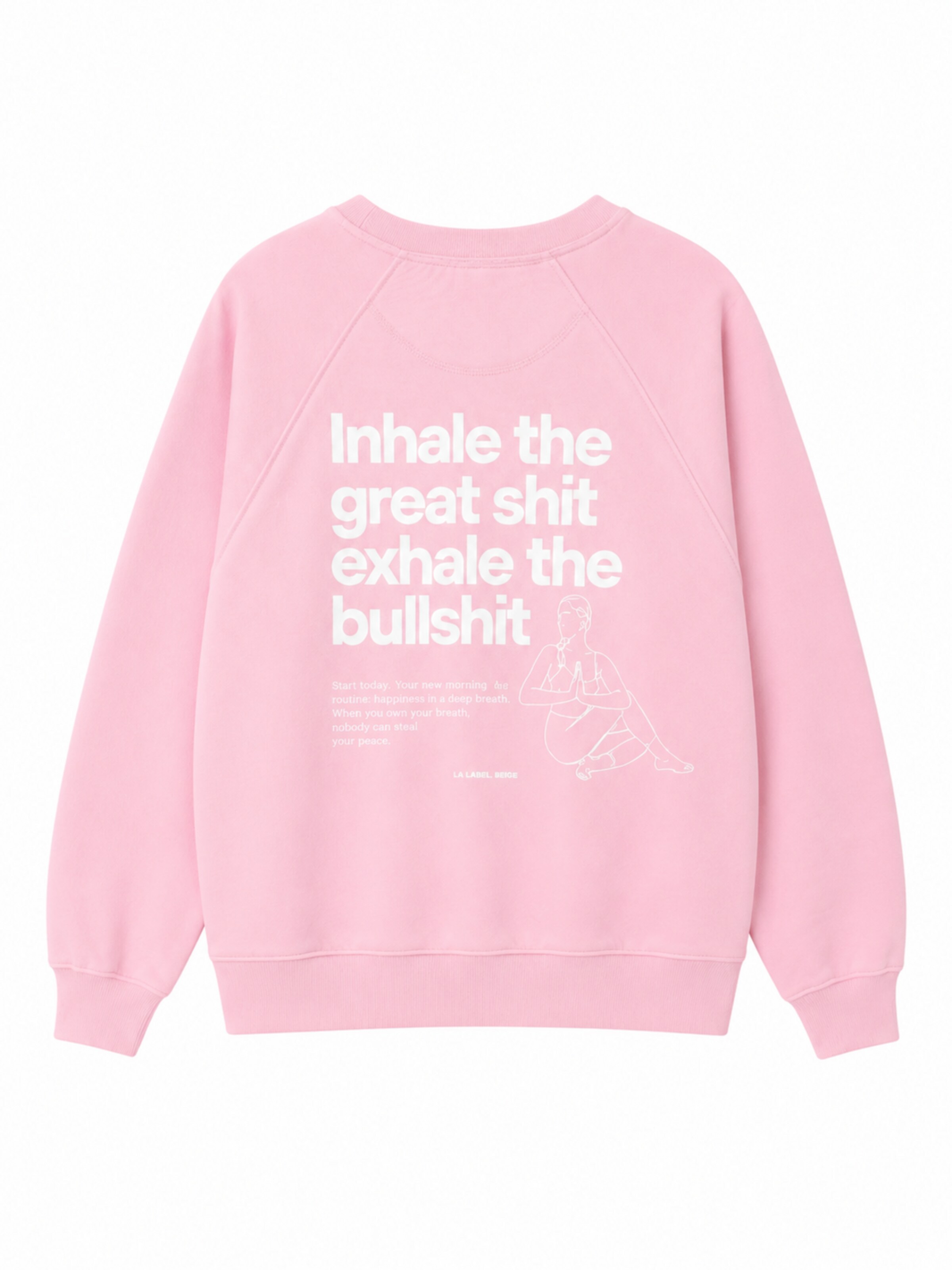 La Label Beige Sweatshirt‌‌‌‌ in Pink