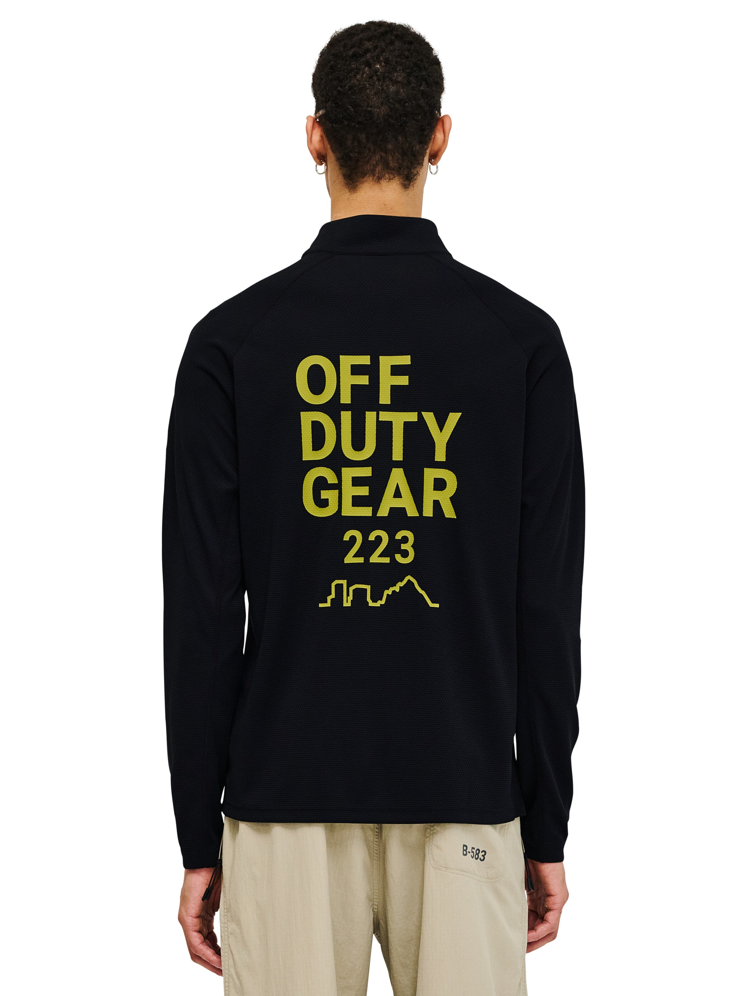 HALO Functioneel shirt in Zwart: voorkant