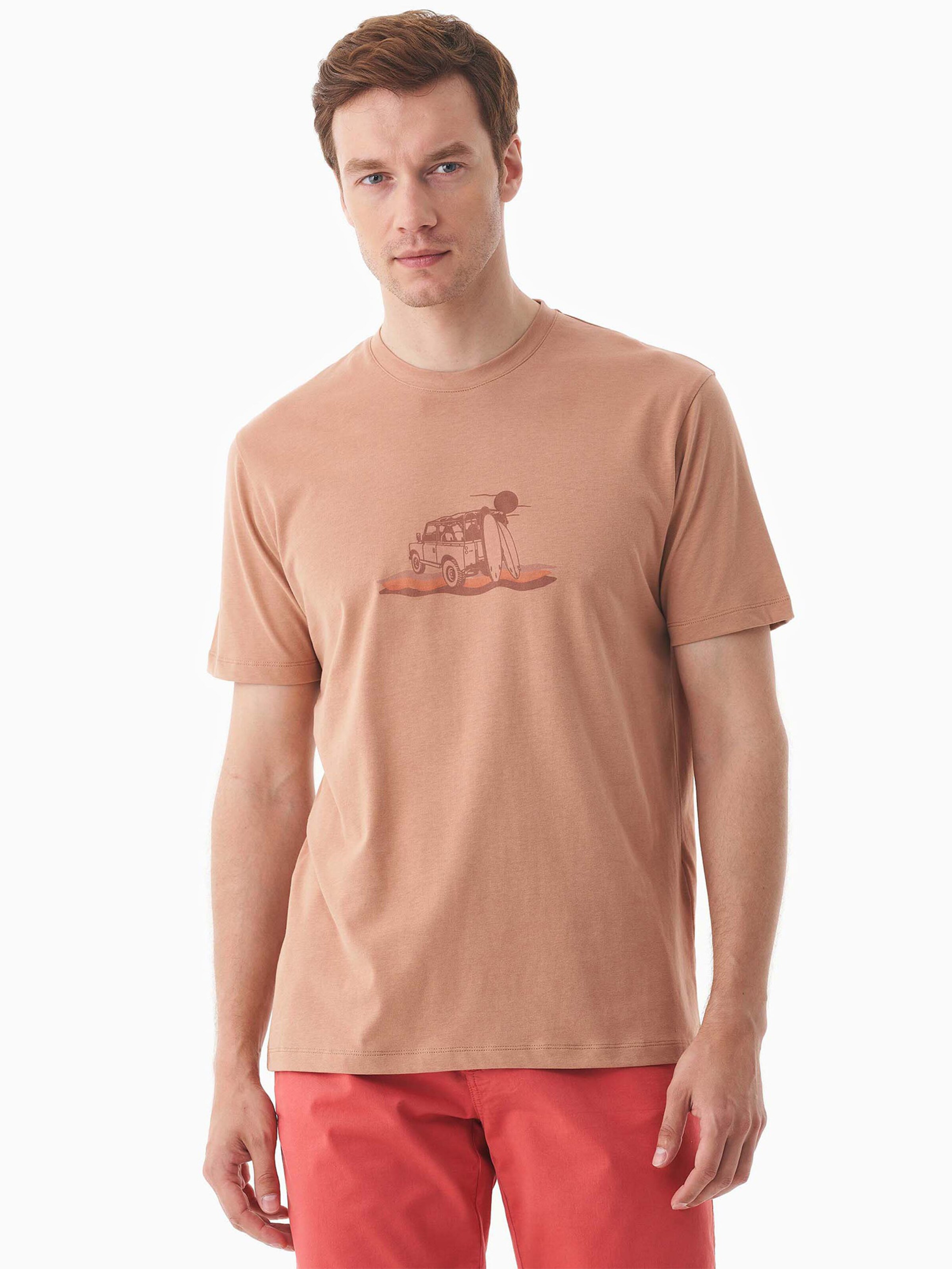 Organication T-Shirt in Beige: Vorderseite