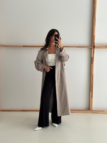 noar studios Between-seasons coat 'SUEDE COAT' in Beige