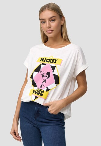 Recovered Shirt 'Mickey Mouse Pop Colour' in Beige