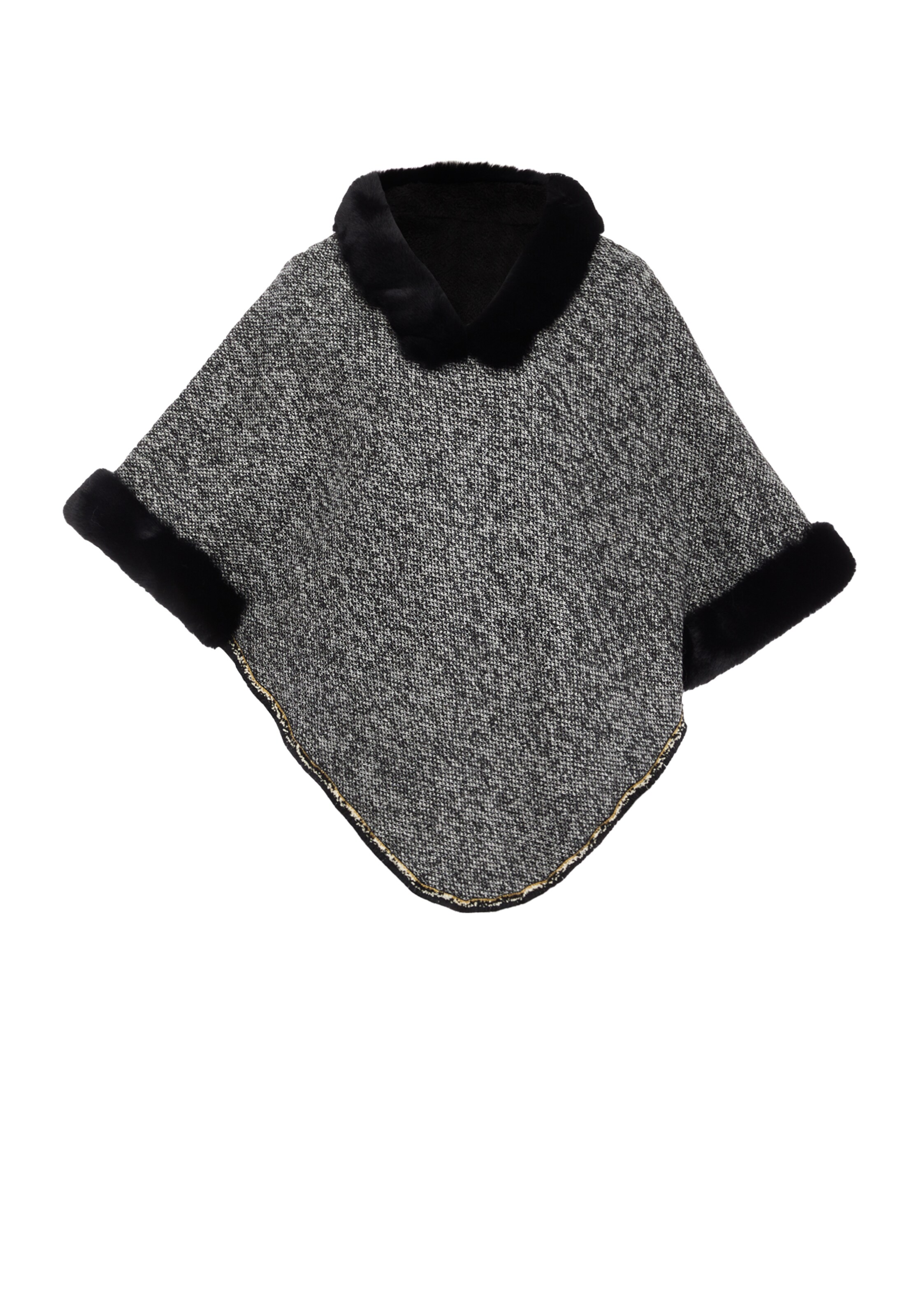 FRAULLY Cape in Grey: front