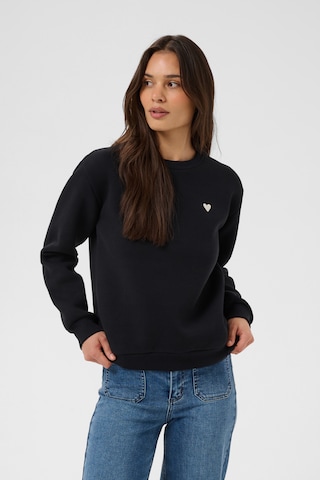 Kaffe Sweatshirt 'KAliddy' in Black: front