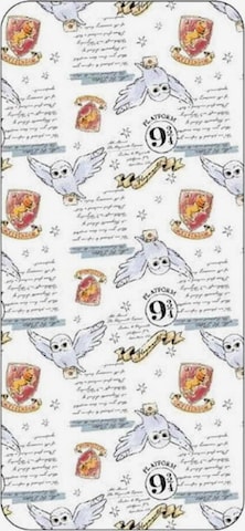 Draps 'Hedwig ' Warner Bros en blanc : devant