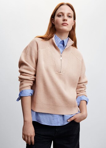 MANGO Sweater 'Pisa' in Brown: front