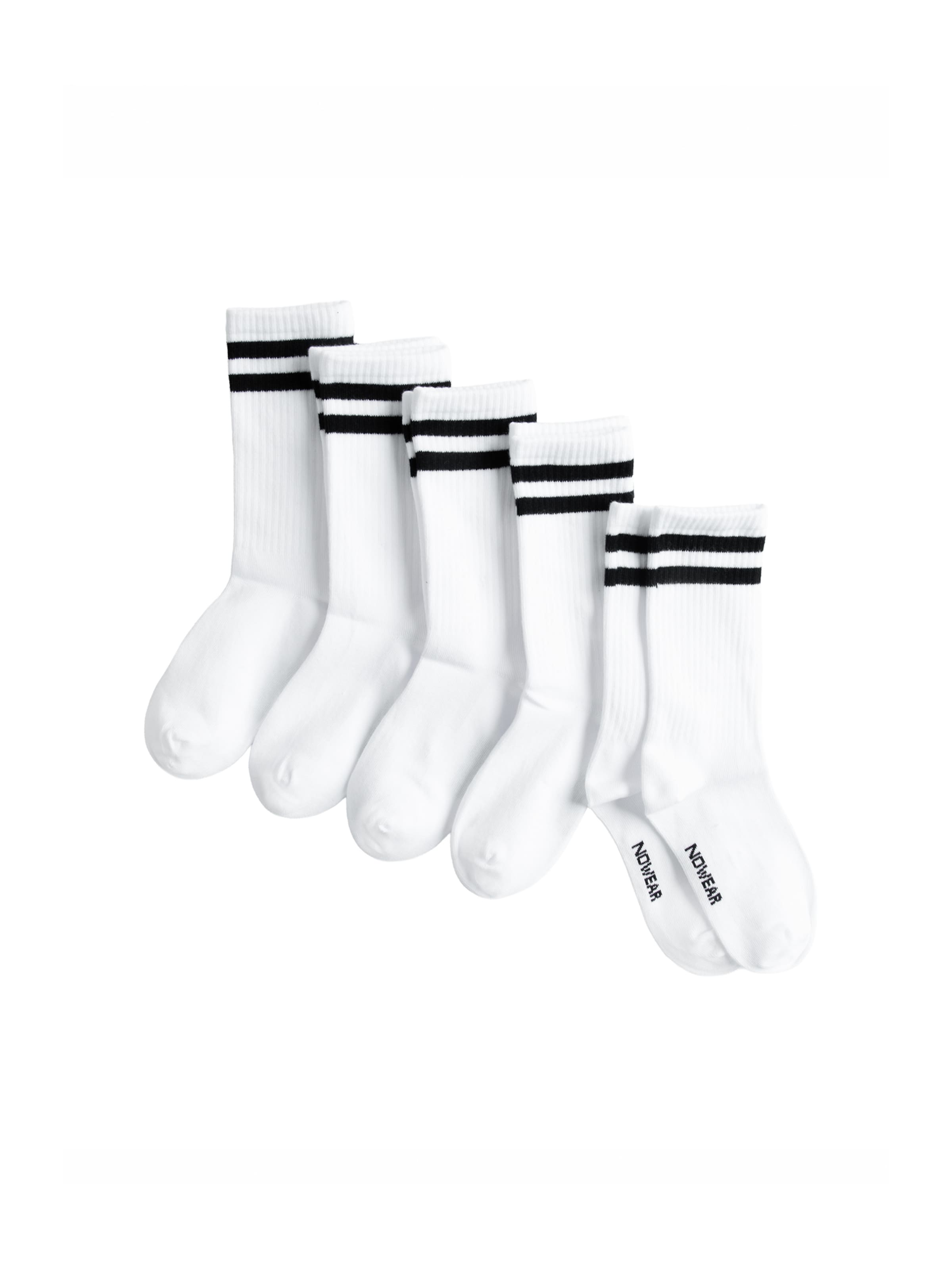 Chaussettes NoWear en blanc : devant