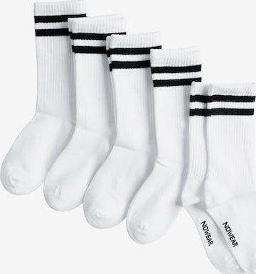 NoWear Socks in White: front