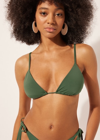 CALZEDONIA Triangle Bikini Top 'INDONESIA' in Green