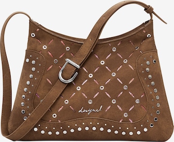 Desigual - Mala de ombro 'Yankee Manaos' em castanho: frente