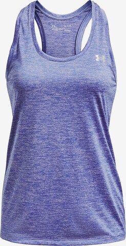 UNDER ARMOUR Sports Top in Blue: front