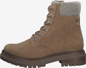 s.Oliver Lace-Up Ankle Boots in Brown