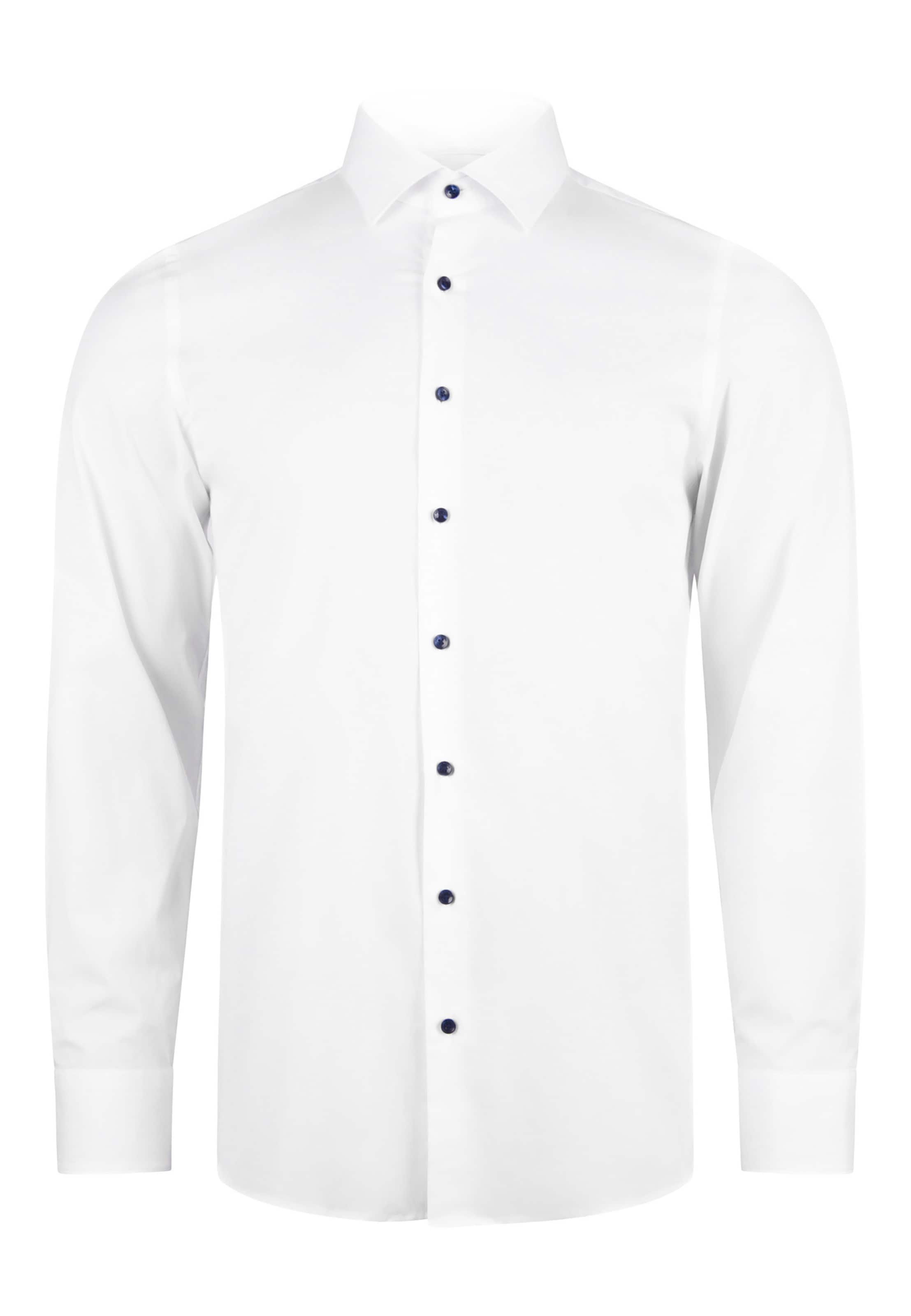 Coupe slim Chemise business ROY ROBSON en blanc : devant