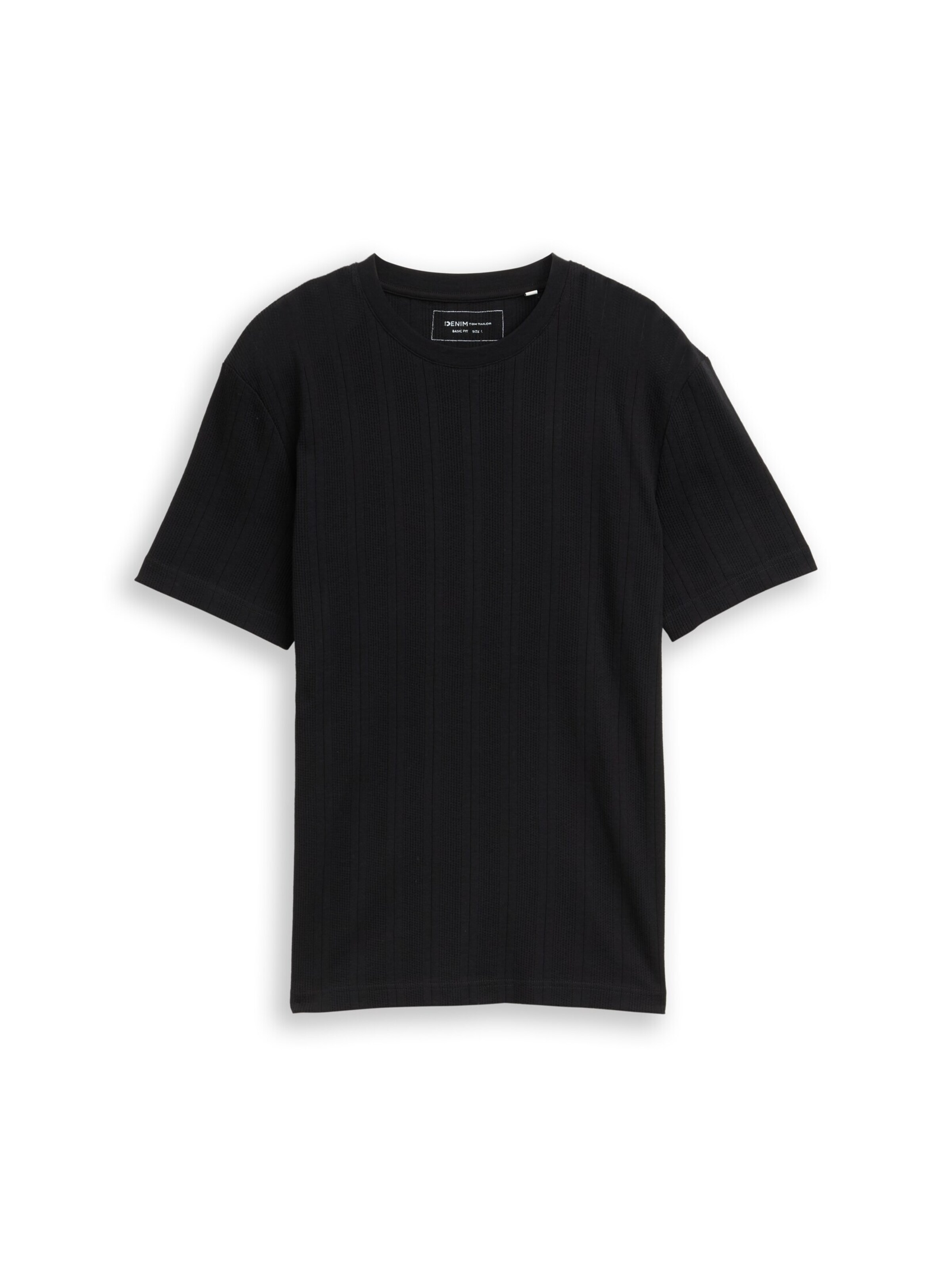TOM TAILOR DENIM Shirt in Black: front