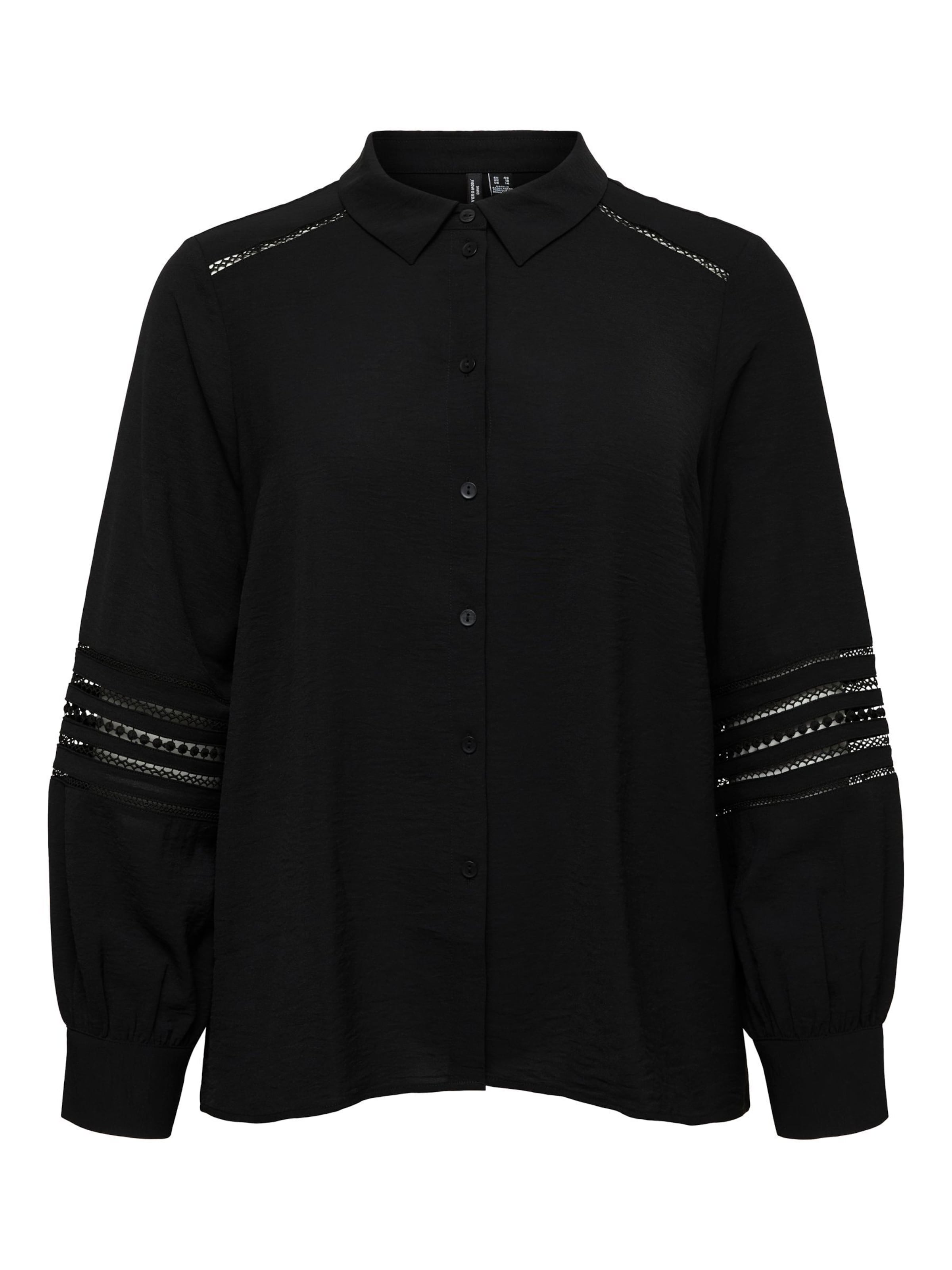 Chemisier 'VMCMusla' Vero Moda Curve en noir : devant
