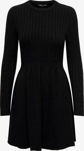 ONLY Knitted dress 'FIA' in Black: front