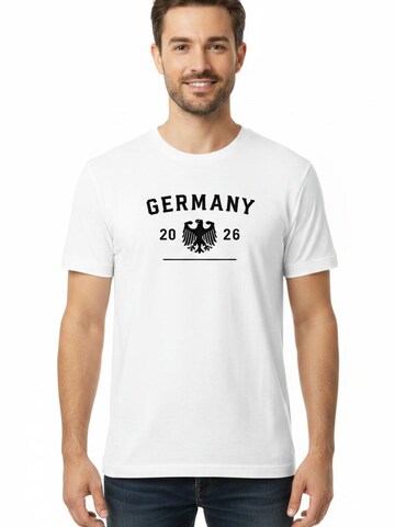 Banco Shirt 'T-Shirt Herren Football United Print Shirt' in White: front